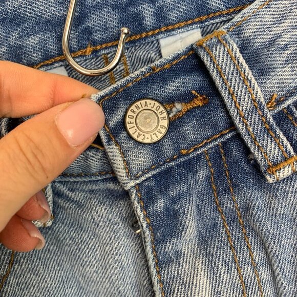 John Galt High Rise Straight Leg Denim Jeans Size Small - Picture 3 of 6